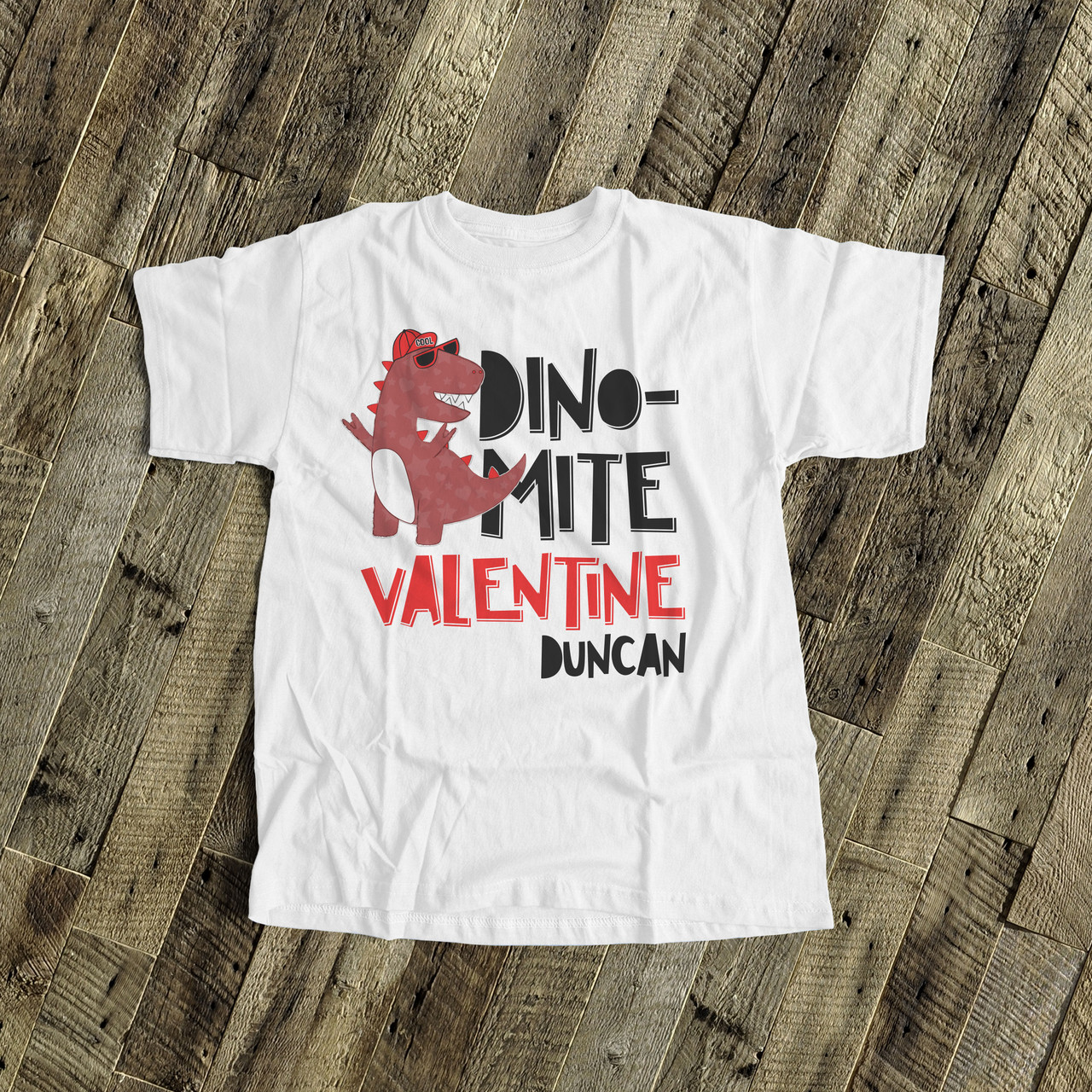 kids valentine shirt, valentine dino 