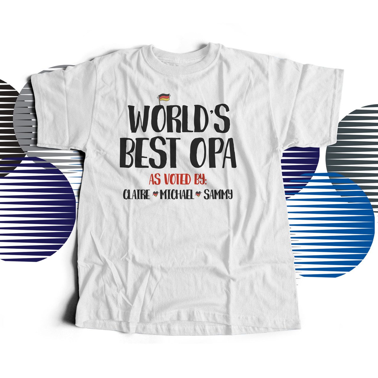 personalized grandpa shirt, Father's Day gift German opa tshirt