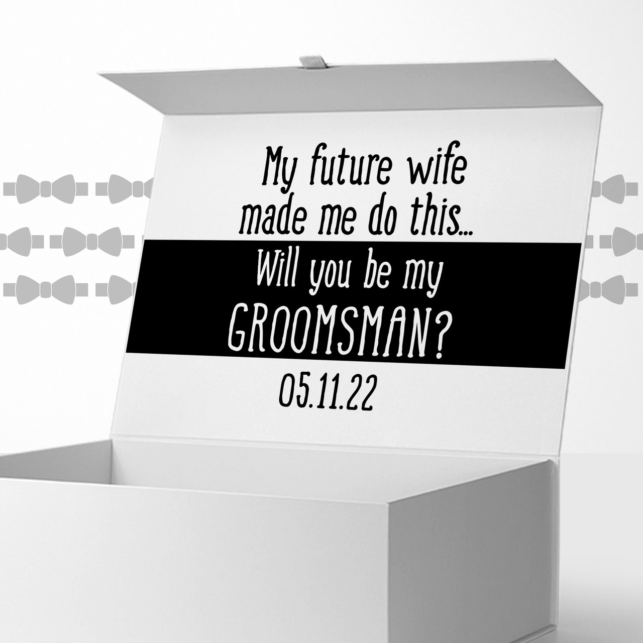 groomsman proposal box Groomsmen boxes groomsman will you be my groomsman box MBMB-018
