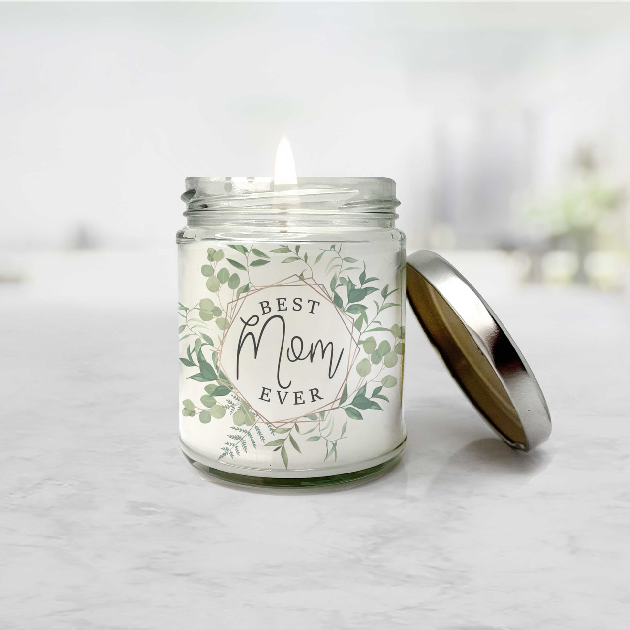 mothers day tin candle, best mom ever candle tin gift