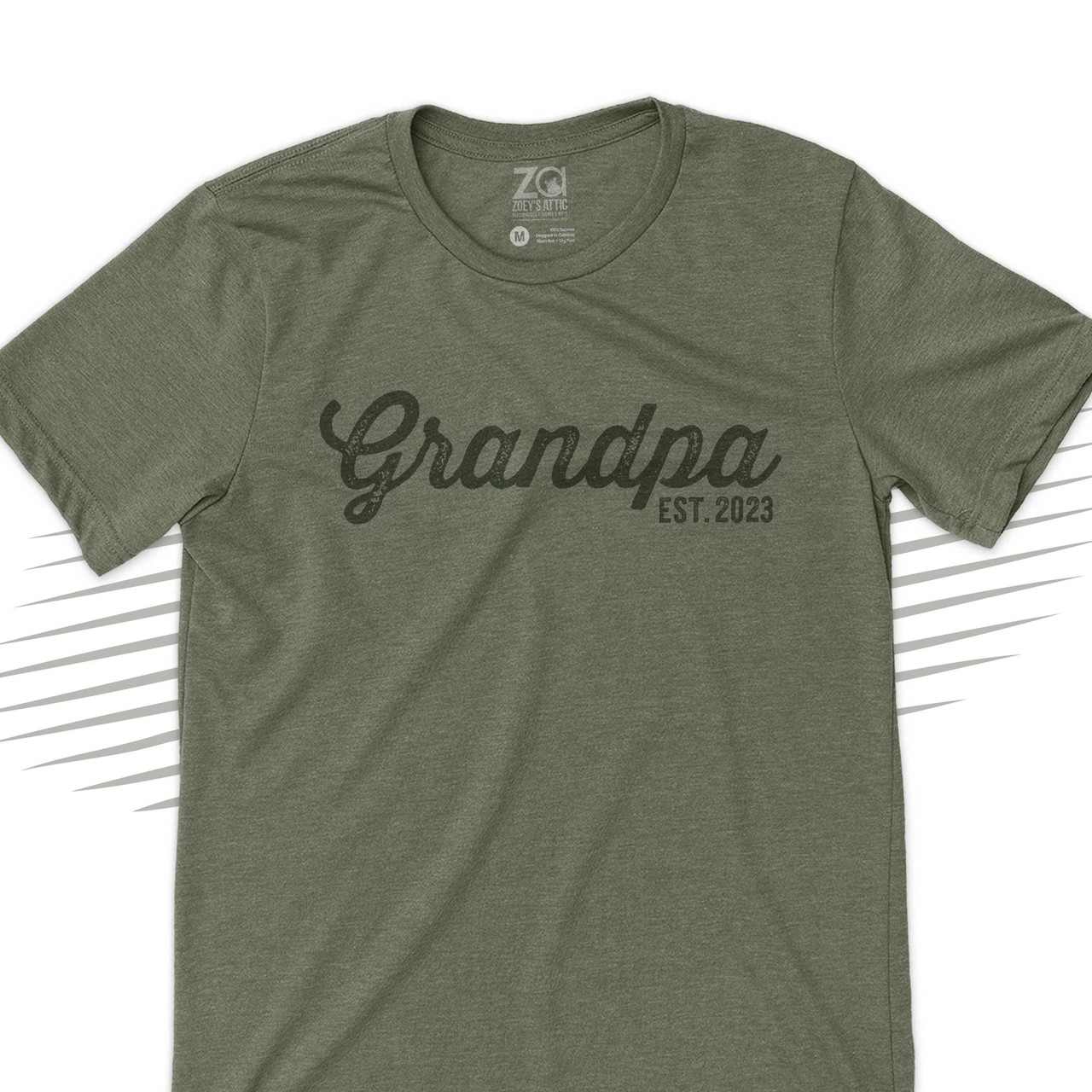 Grandpa Shirt Awesome Grandpa Tshirt T Shirt New Grandparent Granddad Grandfather Tshirts Fathers Day Gifts for Dad Christmas Gift Tshirt