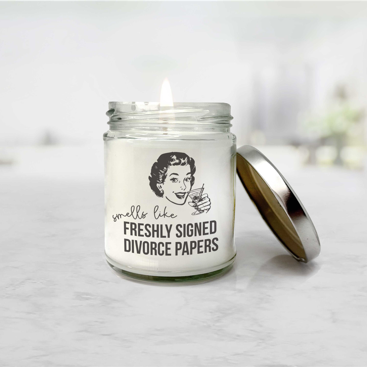 Funny Retirement/Divorce Candle