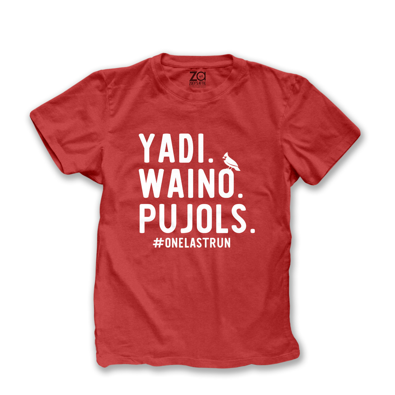 cardinal baseball shirt, best players yadi waino pujols #onelastrun dark tee