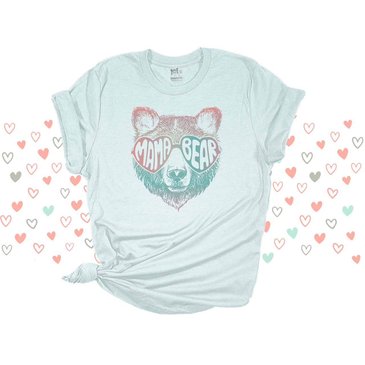 Mama Bear Retro T-Shirt Design