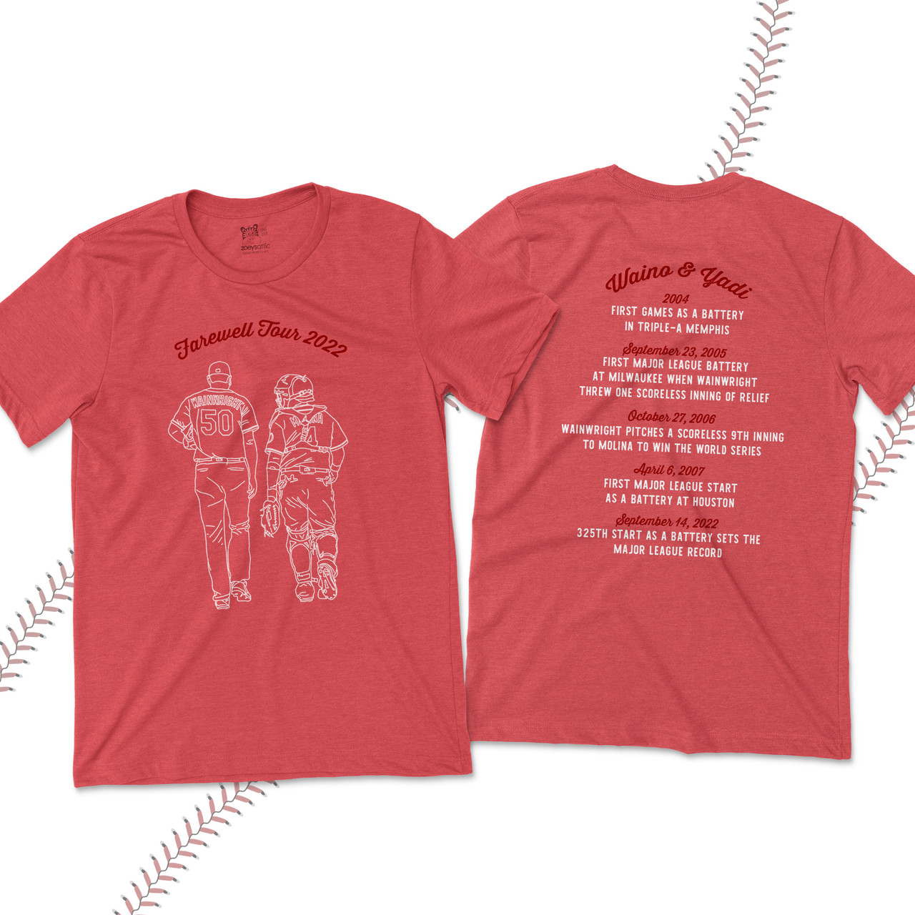 cardinal baseball shirt, keepsake yadi waino farewell 2022 unisex