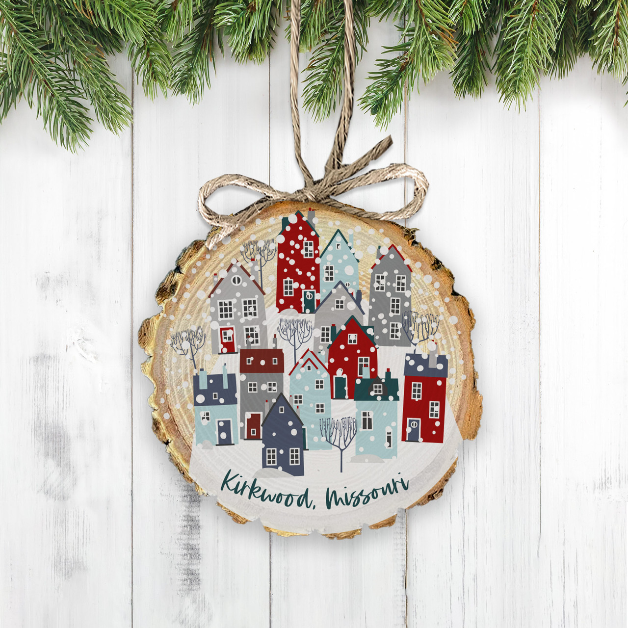 Hand Painted Rustic Wood Slice Ornaments All Occasion Art 