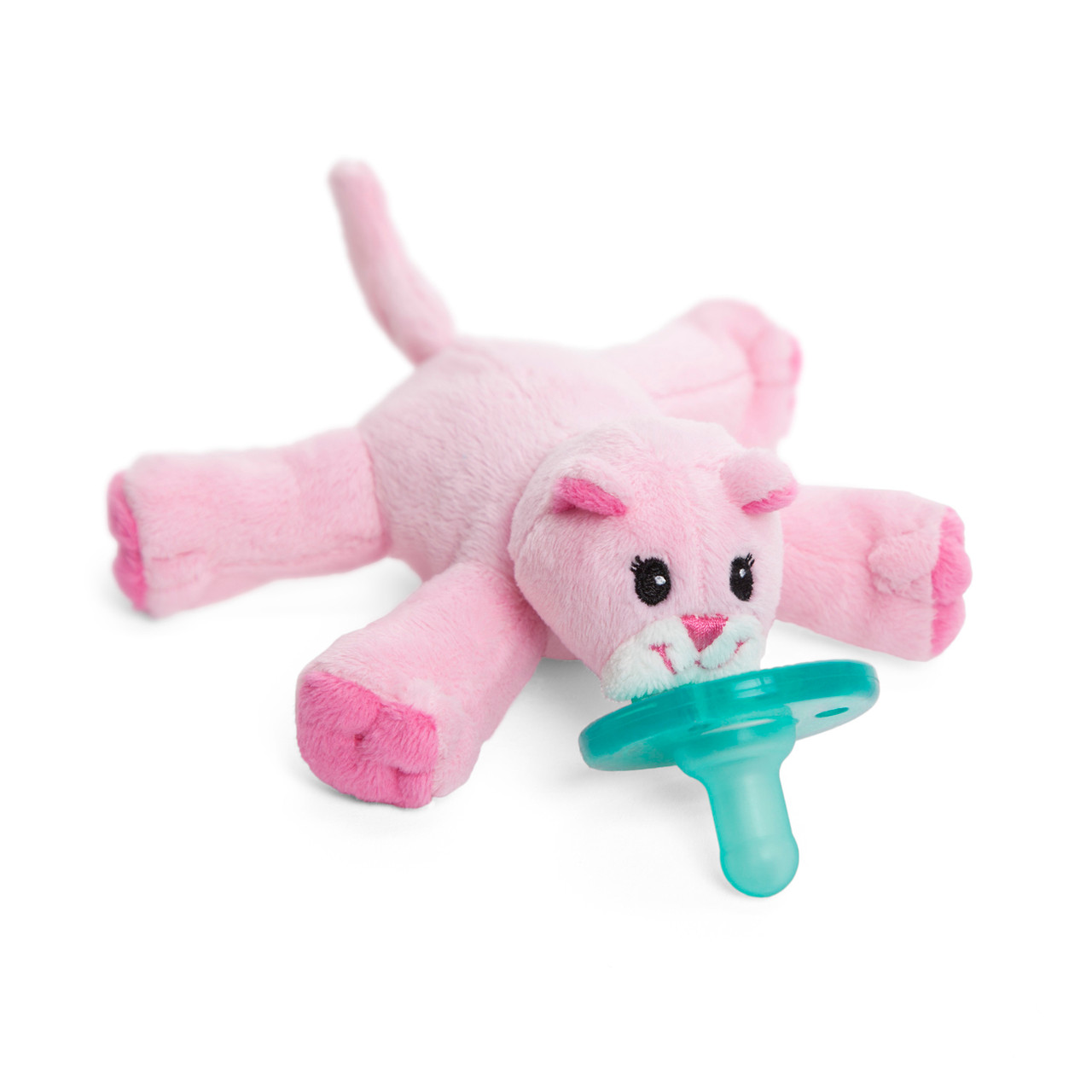 wubbanub pacifier pink kitty cat binky new baby shower gift