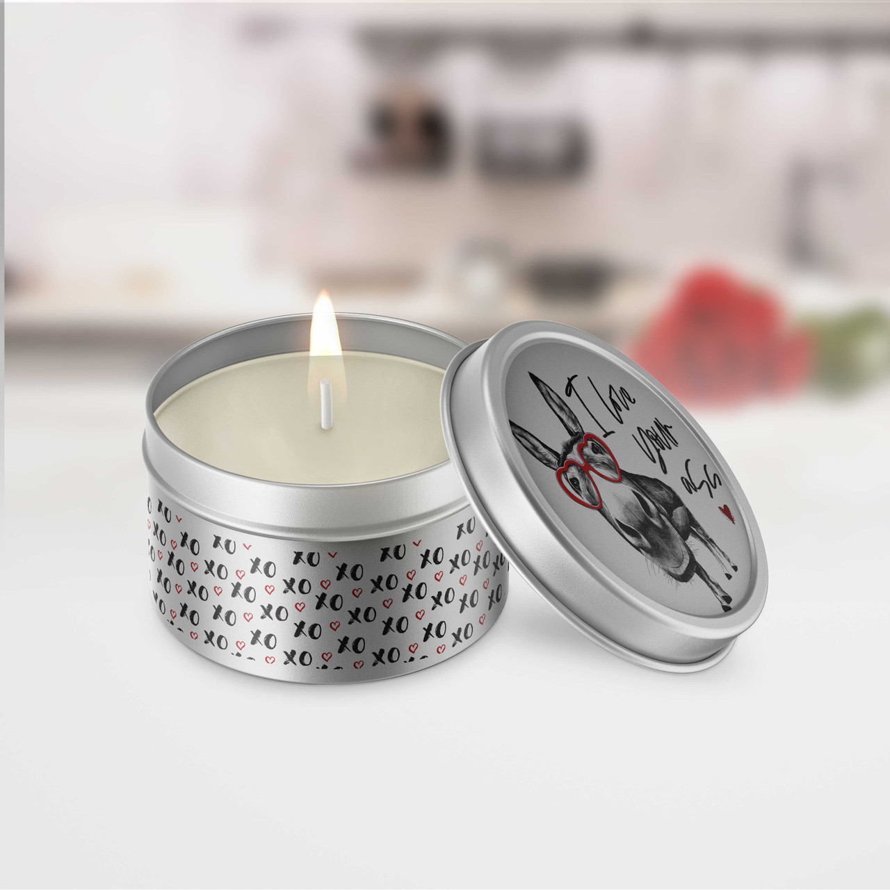 Valentine's Day i love you more the end i win soy blend wax candle gift