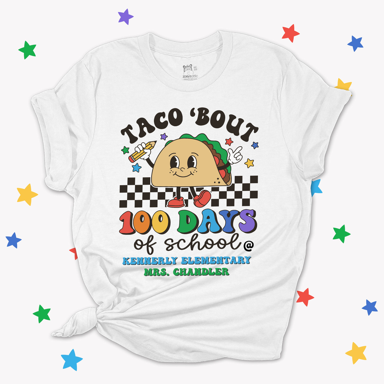 Funny 100 days hot sale of school shirt