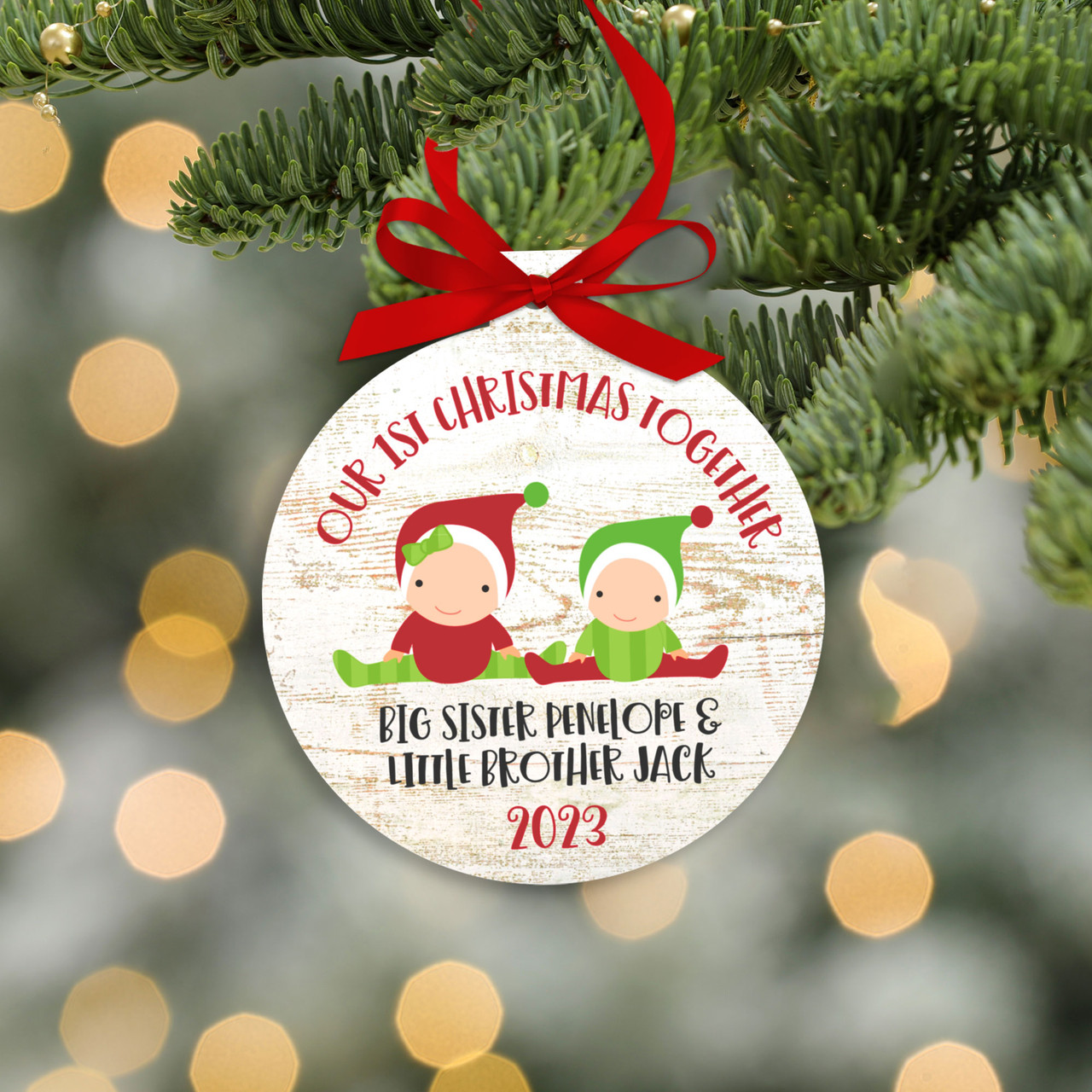 Custom first discount christmas ornament