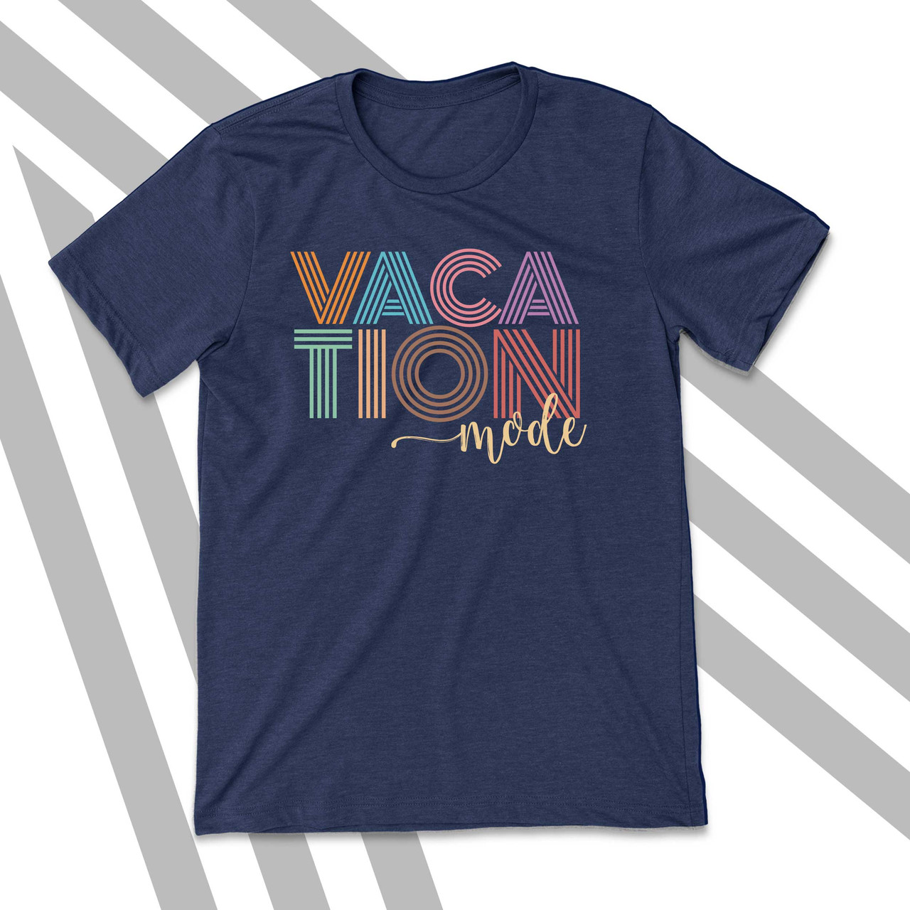 Vacation mode vintage unisex DARK Tshirt