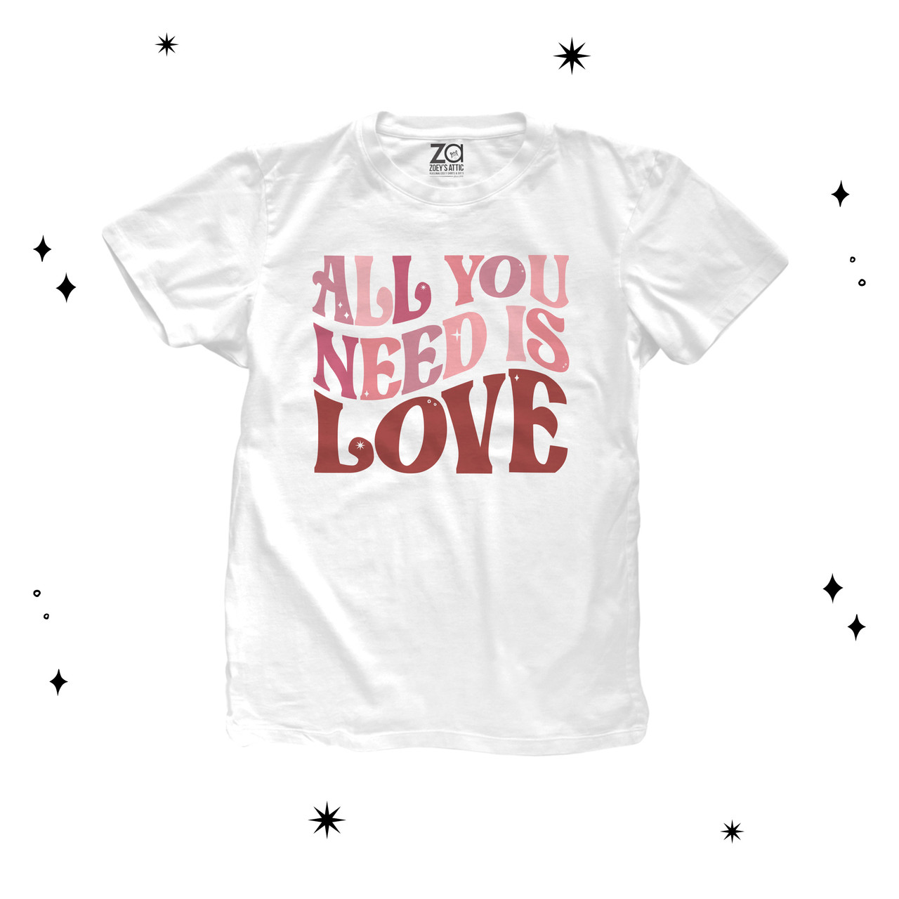 girl Valentine shirt, love pink retro groovy text tshirt bodysuit