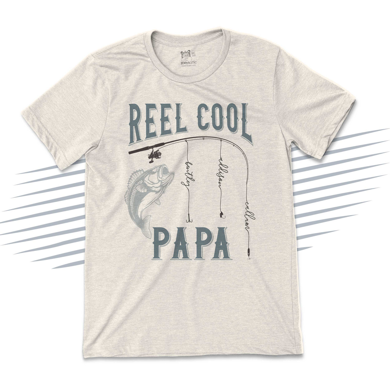 Reel Cool Papa Tshirt, Reel Cool Papa Fishing Father's Day, Funny Mens Fishing Shirt for Men, Funny Fishing Tee for Husband from Wife