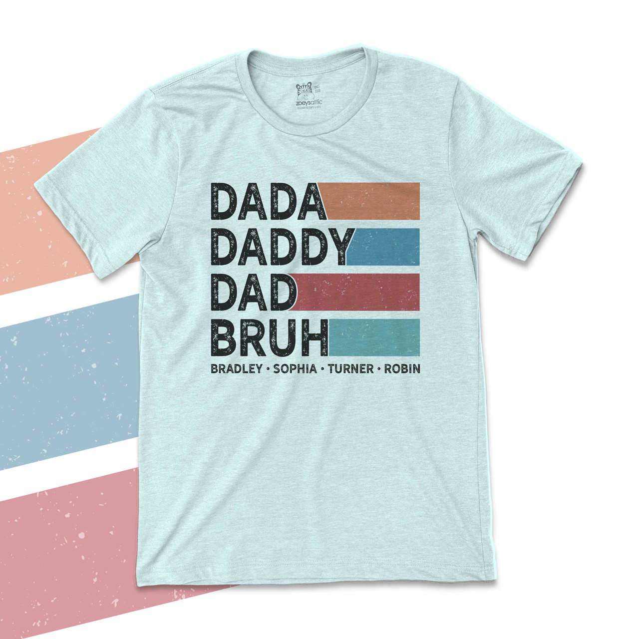 Dad shirt Daddy Shirt Personalized Dad shirt Kid Names Shirt Dad