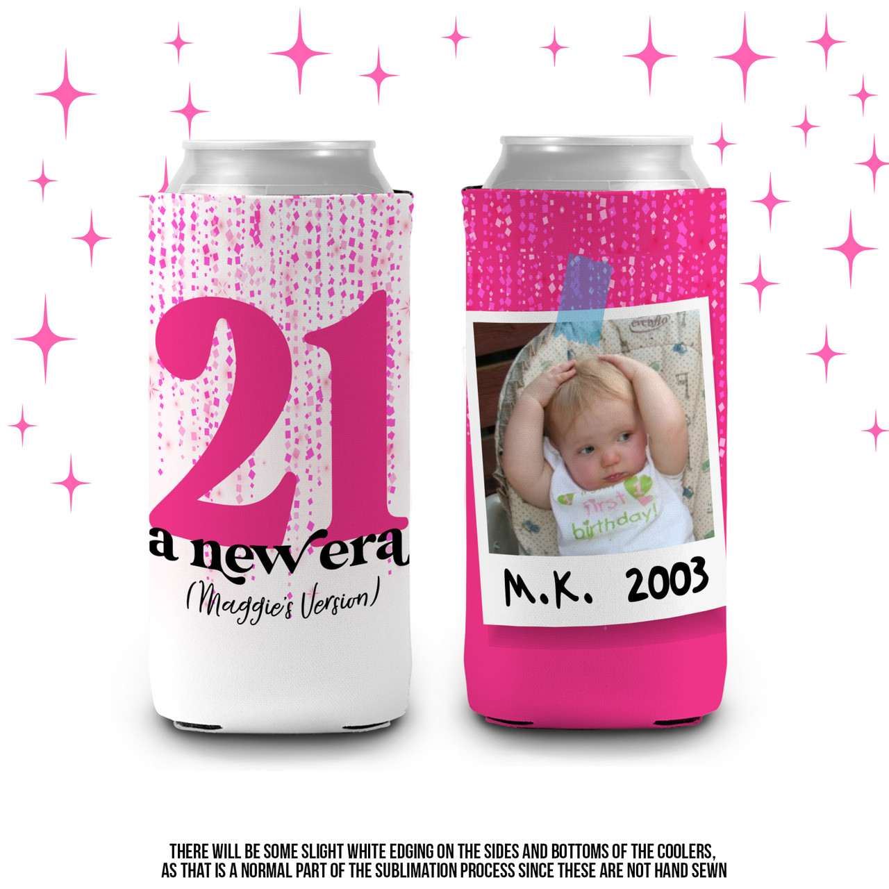 Personalized 21st Birthday Party Favors Koozies (20104) Finally Legal