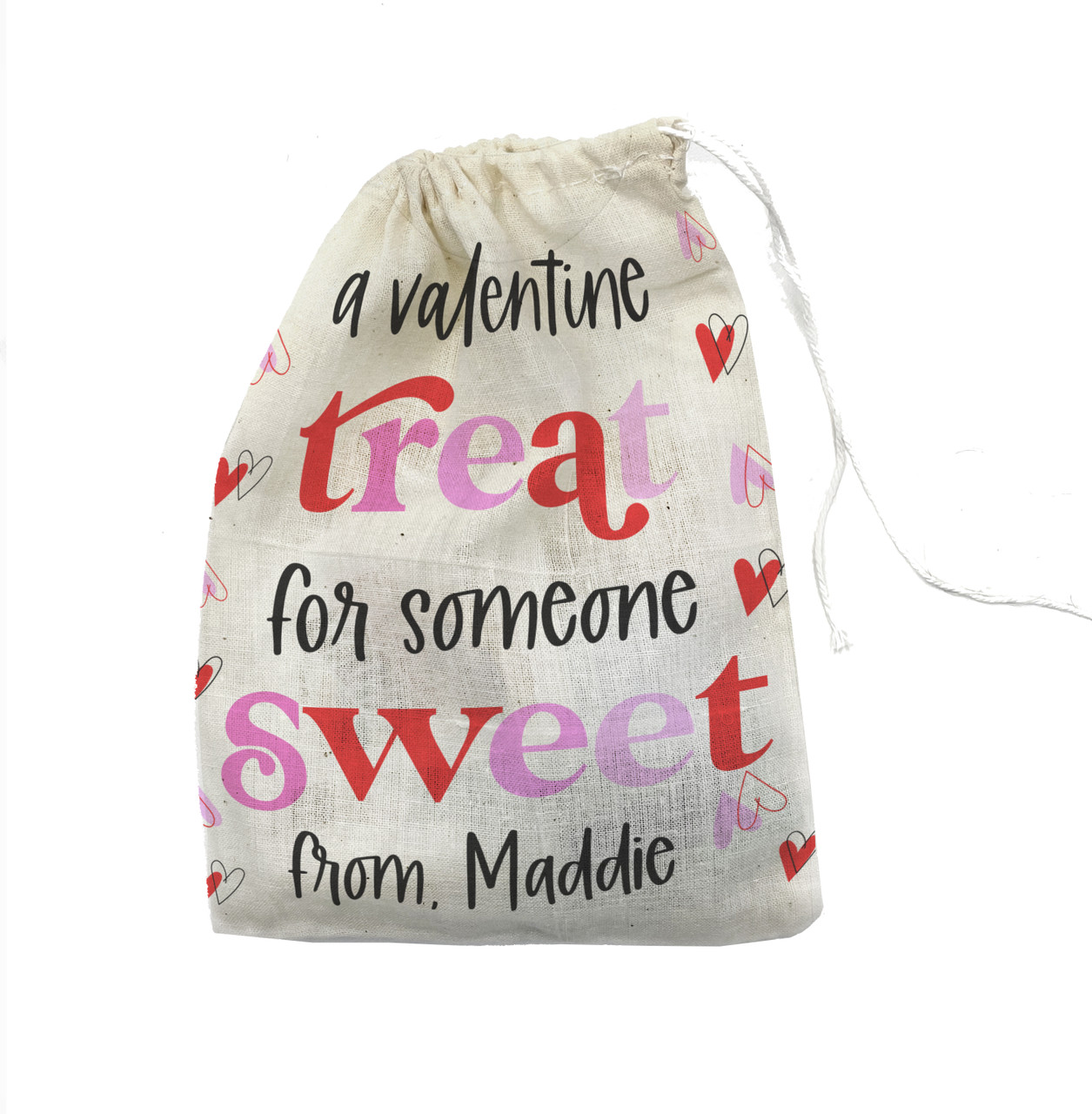 valentines day gift bag, valentine treat for someone sweet treat bag  personalized