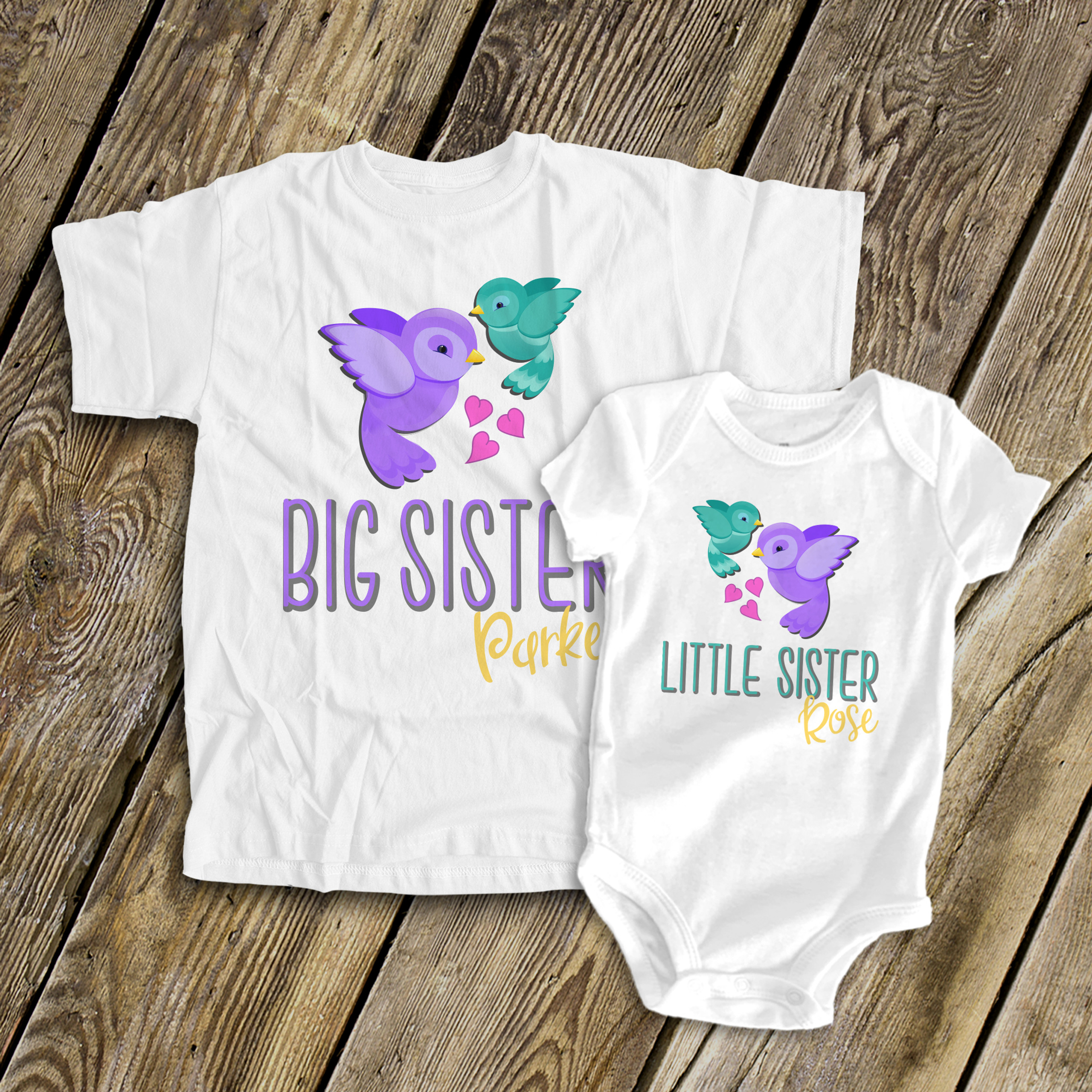 Personalized Sibling Shirt Sets - Zoey's Attic