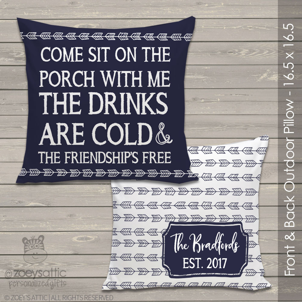 outdoor porch pillow, sit friendships free outdoor throw pillow