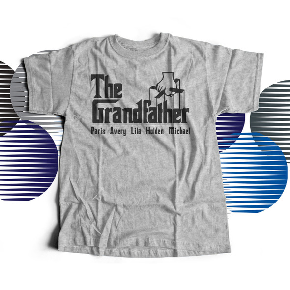 Grandpa shirt funny parody "The Grandfather" Tshirt personalized with grandchildren names