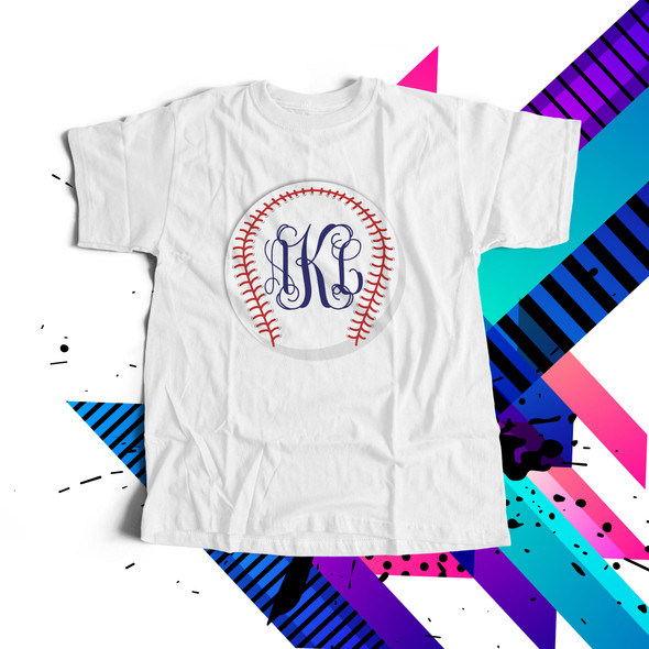 Baseball traditional monogram Tshirt