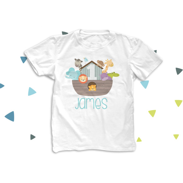 Noah's Ark birthday shirt