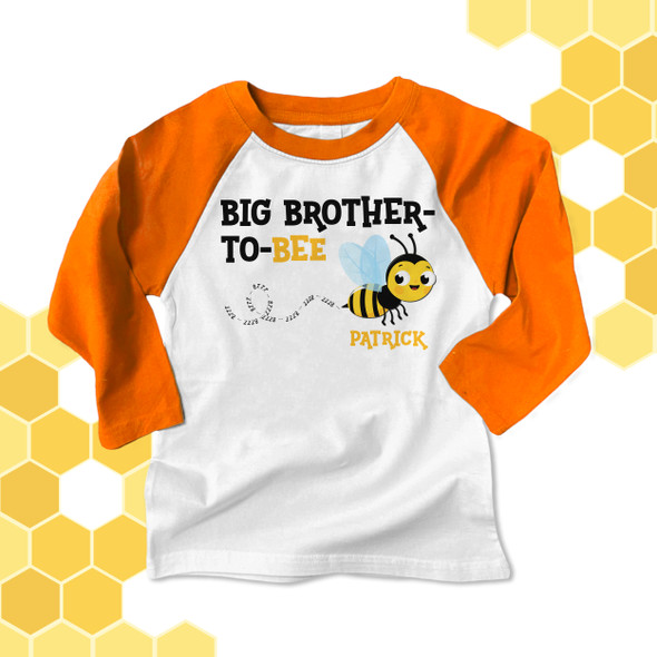 Big brother to bee pregnancy announcement raglan Tshirt