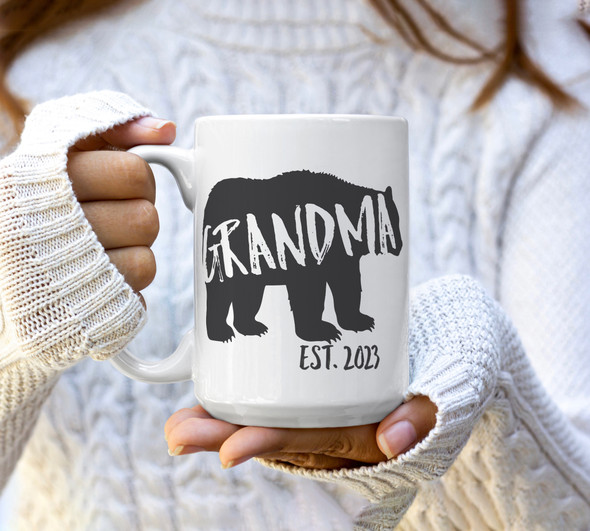 Grandma established bear coffee mug