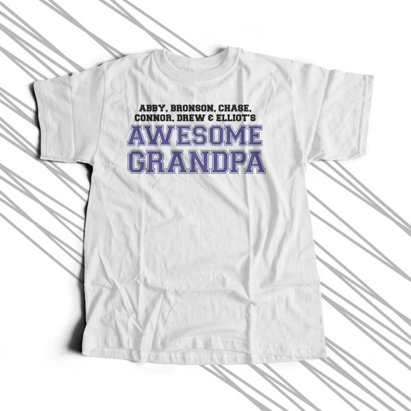 Awesome grandpa personalized Tshirt