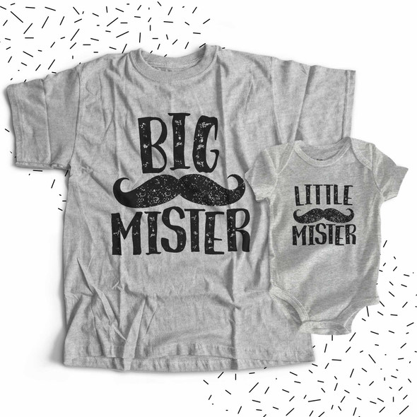 Big mister little mister matching shirt gift set