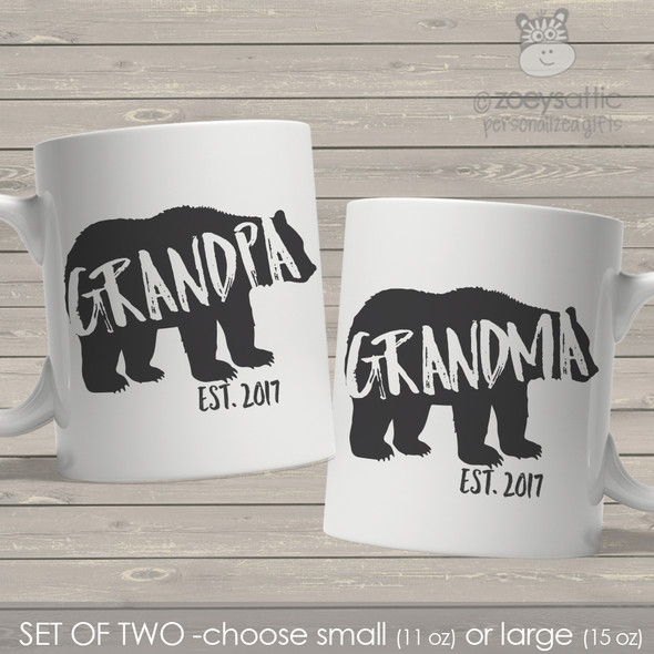 papa bear mama bear baby bear mug set