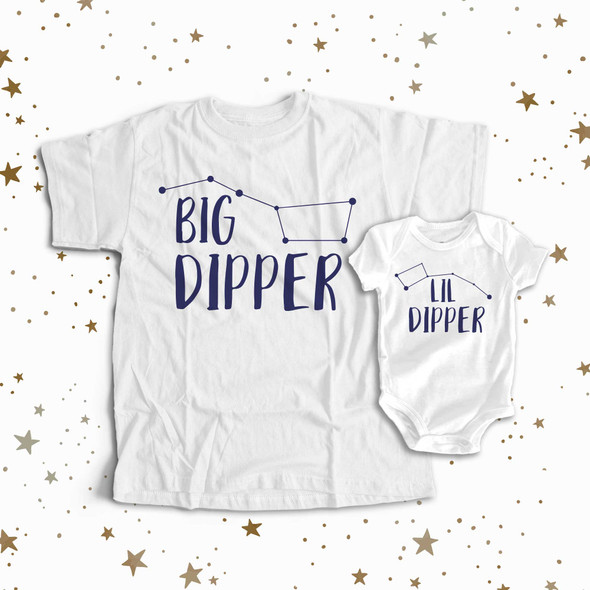 Big dipper lil dipper matching shirt gift set