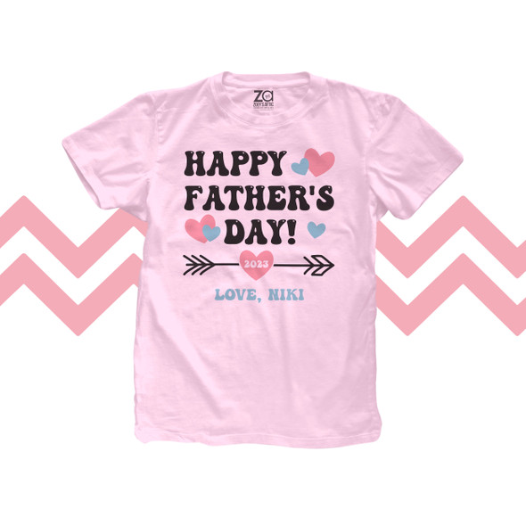 Happy Fathers Day arrow girls Tshirt