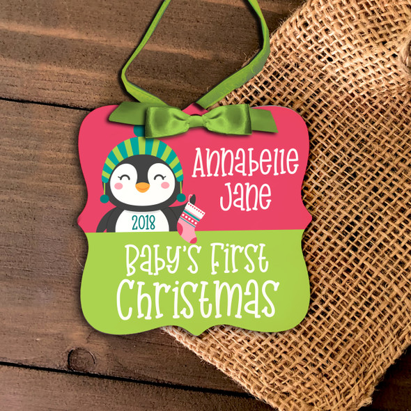 First Christmas baby penguin ornament 