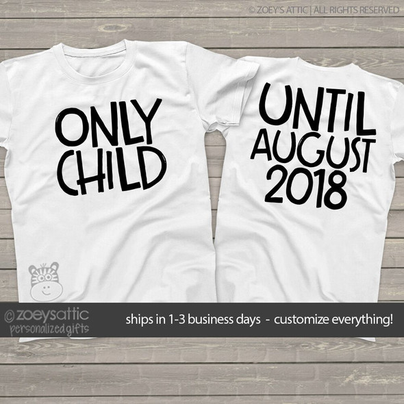 Big brother or big brother to be funny question and answer pregnancy announcement Tshirt MSMP-015