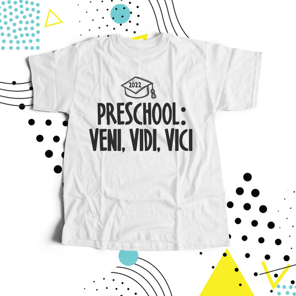 Preschool graduation cap veni vidi vici Tshirt