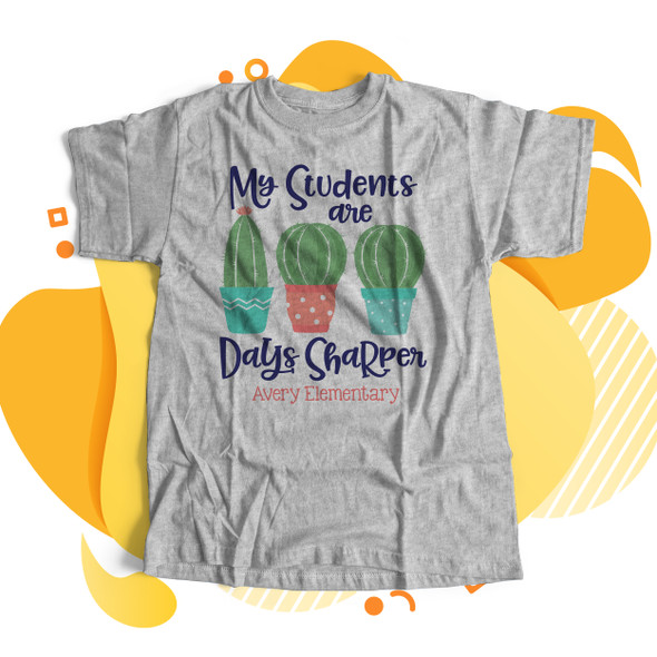 Teacher 100 days sharper cactus Tshirt