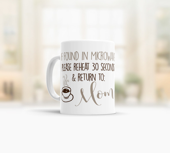 Coffee mug found in microwave funny  mug
