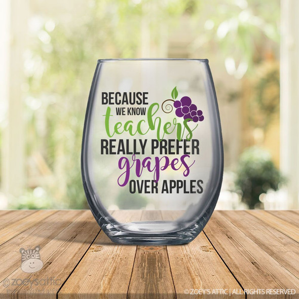  Teachers really prefer grapes stemless red or white wine glass