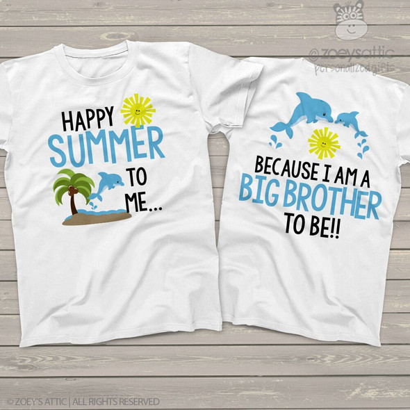 Big brother happy summer to me pregnancy announcement Tshirt