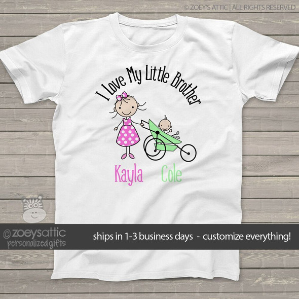 Big sister I love my little brother Tshirt
