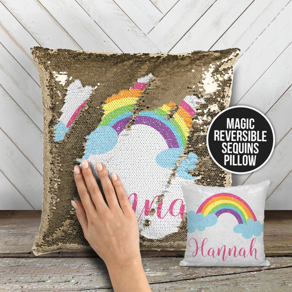 Reversible sequin hot sale pillow personalised