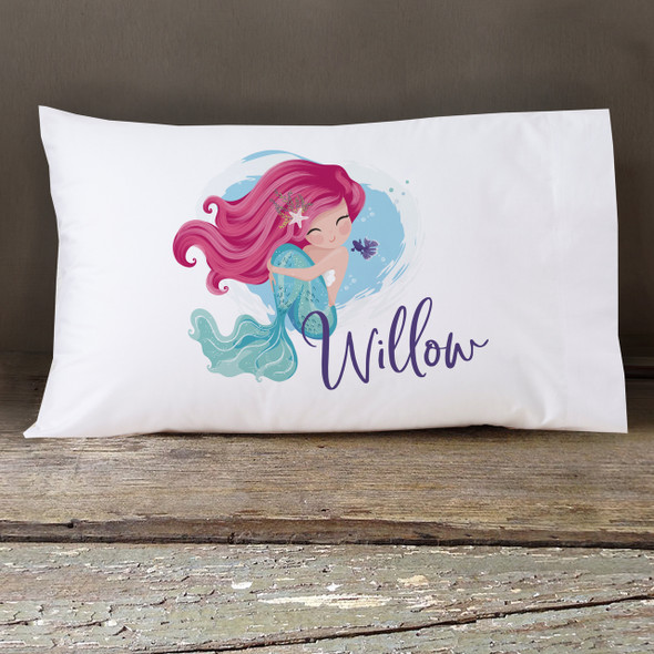 Mermaid personalized pillowcase / pillow