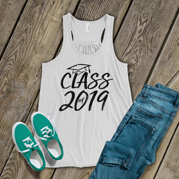 Graduation class of any year flowy tank top