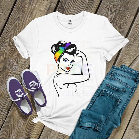 Pride rainbow rosie we can do it unisex Tshirt