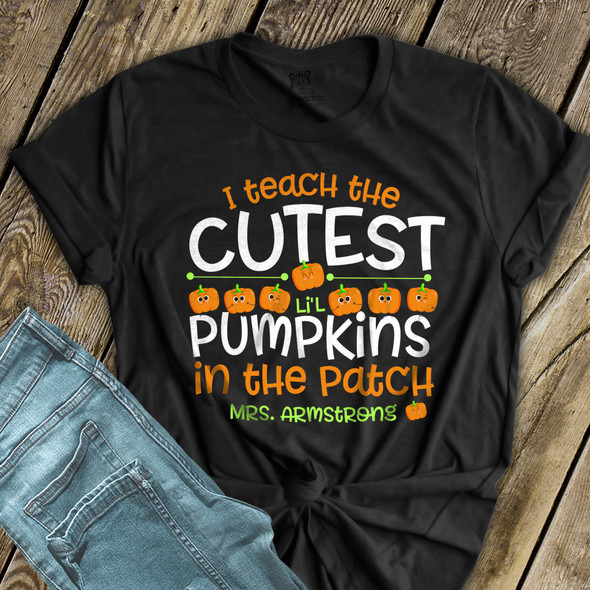 Halloween teacher cutest li'l pumpkins DARK Tshirt