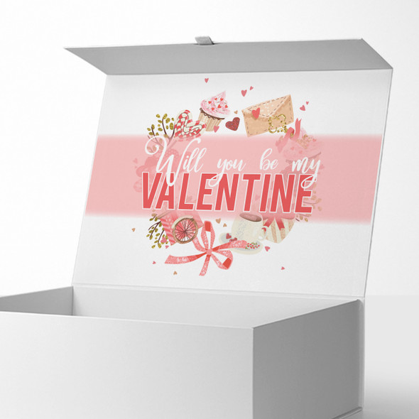 Will you be my Valentine personalized gift box