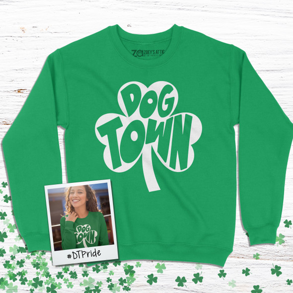 st louis st patricks day shirt, dogtown shamrock tshirt vneck dark