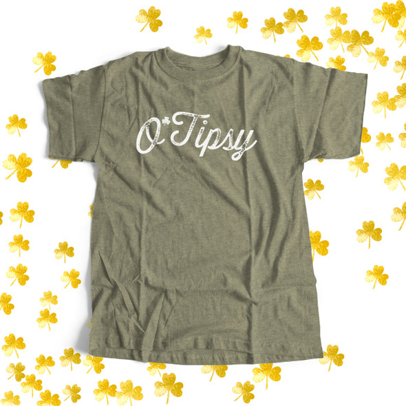 St. Patrick's Day funny o'tipsy shamrock unisex  DARK Tshirt