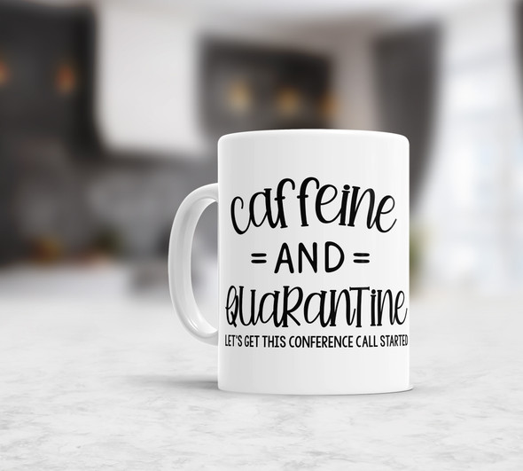 Quarantine and Chill Hot/Cold 20 oz Glass Coffee or Beer Mug