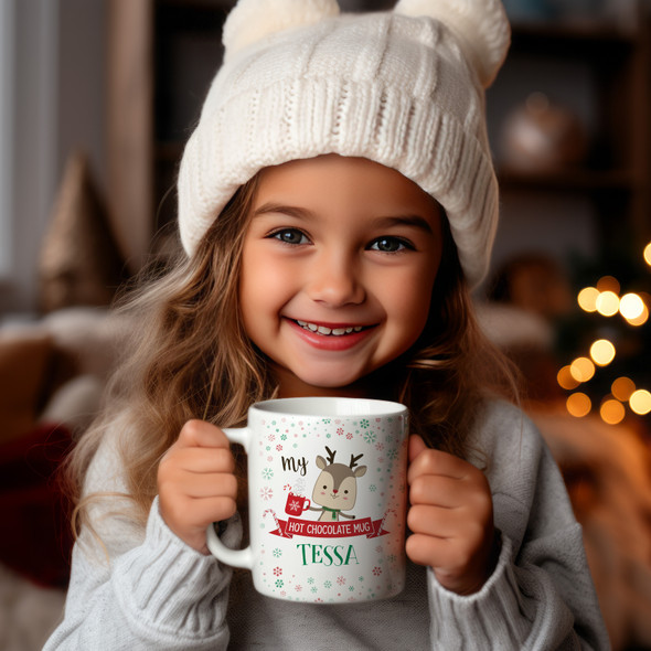 Kids hot chocolate cocoa personalized mug